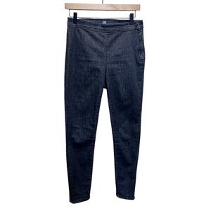 Gap True Skinny Pull on Jeans Washed Black Size 28